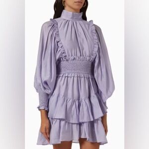 Elliatt Lavender Ruffle Dress